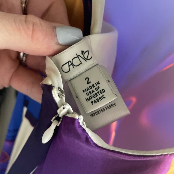 Cache Multicolored/Rainbow Dress Size 2 - Picture 7 of 9